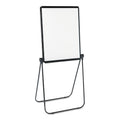 Quartet Ultima Presentation Easel, 27 x 34, White Surface, Black Frame