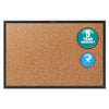 Quartet Classic Series Cork Bulletin Board, 48x36, Black Aluminum Frame