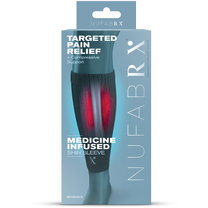 Nufabrx Capsaicin Infused Compression Calf Sleeve by Pasteur Pharmacy