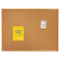 Quartet Classic Series Cork Bulletin Board, 96 x 48, Oak Finish Frame