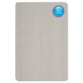 Quartet Oval Office Fabric Bulletin Board, 48 x 36, Gray
