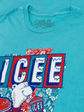Hawaiian ICEE Polar Bear T-Shirt - Blue by Tee Luv