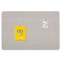 Quartet Oval Office Fabric Bulletin Board, 36 x 24, Gray