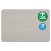 Quartet Oval Office Fabric Bulletin Board, 36 x 24, Gray