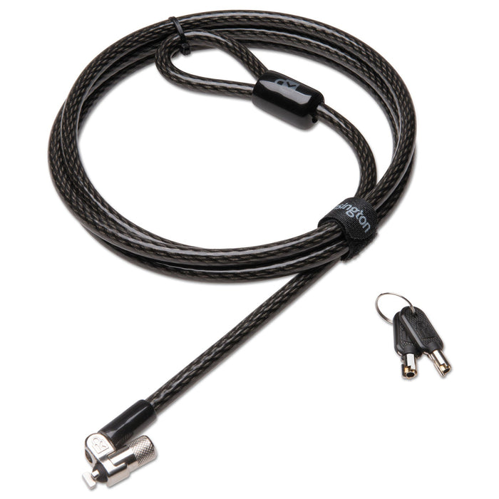 Kensington MicroSaver 2.0 Keyed Ultra Laptop Lock, 6 ft Ultra Carbon Steel Cable, Black, 2 Keys