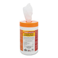 2XL Food Service No Rinse Surface Sanitizing Wipes, 8 x 6, White, 100/Roll, 6 Rolls/Carton