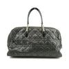 Christian Dior Canage Hand Bag Leather Gray Silver Hardware #3043