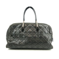 Christian Dior Canage Hand Bag Leather Gray Silver Hardware #3043 by Bolt Boutique
