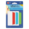 Avery Ultra Tabs Repositionable Tabs, Wide and Slim: 3" x 1.5", 1/3-Cut, Assorted Colors, 24/Pack