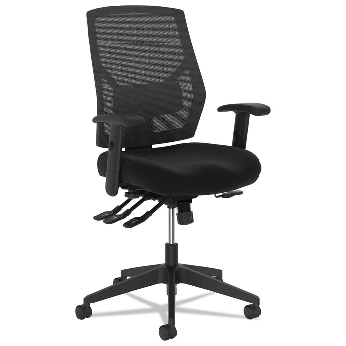 HON VL582 High-Back Task Chair, Supports Up to 250 lb, 19" to 22" Seat Height, Black