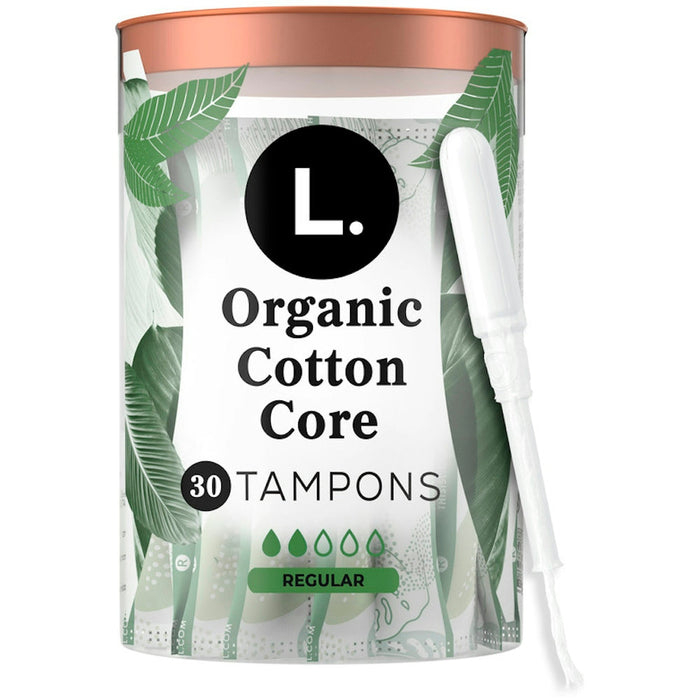 L. Organic Cotton Tampons, Regular Absorbency, 30 Count by Pasteur Pharmacy