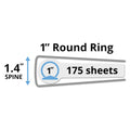 Avery Mini Size Durable Non-View Binder with Round Rings, 3 Rings, 1" Capacity, 8.5 x 5.5, Black