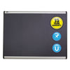 Quartet Prestige Plus Magnetic Fabric Bulletin Board, 36 x 24, Aluminum Frame