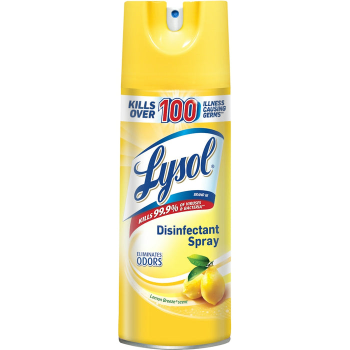 Lysol Disinfectant Spray, Antibacterial & Antiviral Spray, Lemon Breeze – 12.5 oz by Pasteur Pharmacy