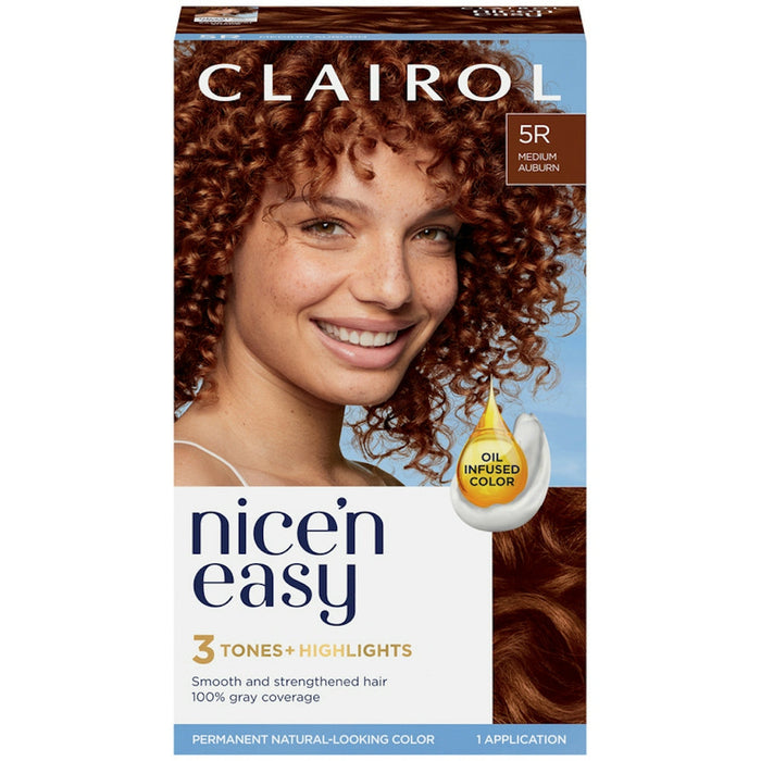 Clairol Nice 'N Easy Permanent Hair Color, 5R Medium Auburn by Pasteur Pharmacy