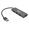 Tripp Lite Ultra-Slim Portable USB 3.0 SuperSpeed Hub, 4 Ports, Black