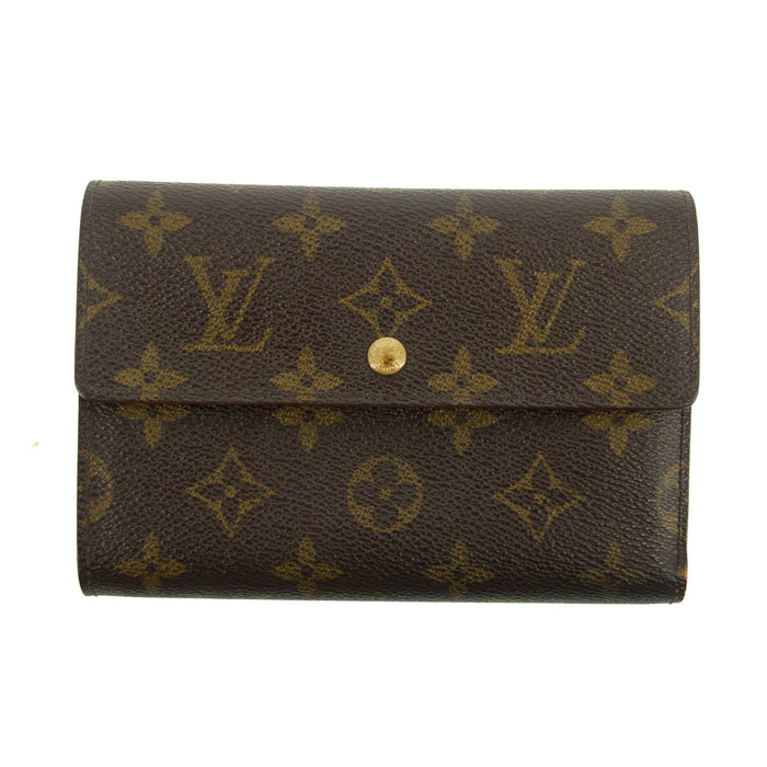Louis Vuitton Brown Monogram Canvas Porte Tresor Etui Papiers Wallet #3049 by Bolt Boutique