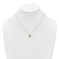 14K Gold Lady Bug Necklace by Fine Color Jewels