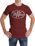 Dr Pepper Oval Logo T-Shirt - Red by Tee Luv