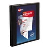 Avery Heavy-Duty Non Stick View Binder with DuraHinge and Slant Rings, 3 Rings, 0.5" Capacity, 11 x 8.5, Black, (5233)