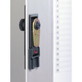 Durable Locking Key Cabinet, 36-Key, Brushed Aluminum, Silver, 11.75 x 4.63 x 11