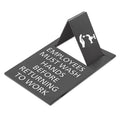 Advantus Pop-Out ADA Sign, Wash Hands, Tactile Symbol, Plastic, 6 x 9, Gray/White