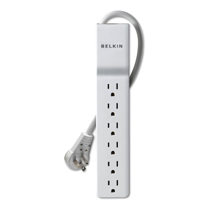 Belkin Home/Office Surge Protector, 6 AC Outlets, 6 ft Cord, 720 J, White