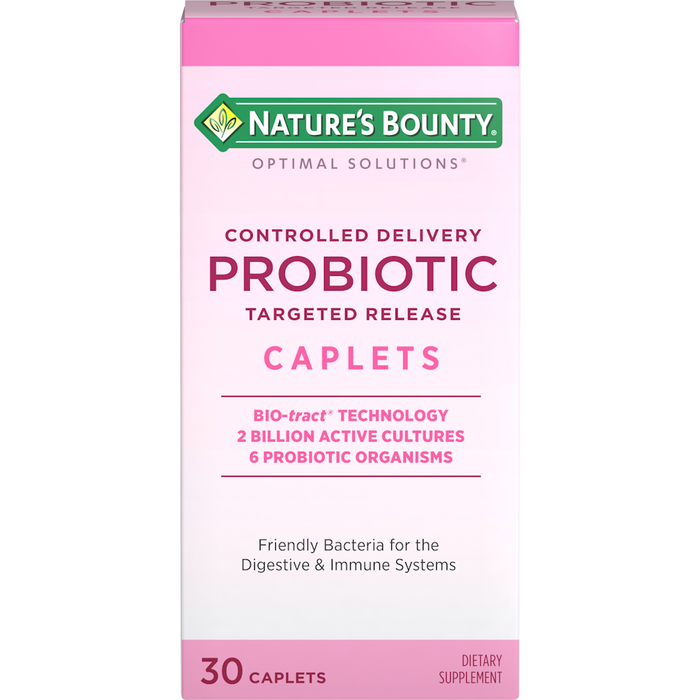 Nature's Bounty Optimal Solutions Controlled Delivery Probiotic Caplets by Pasteur Pharmacy