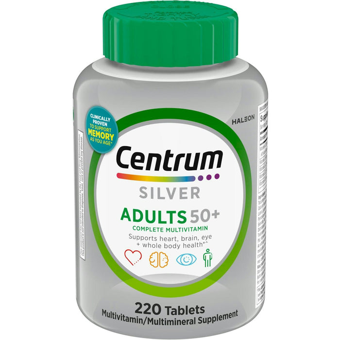 Centrum Silver Adults 50 + Multivitamin Tablets 220 Ct by Pasteur Pharmacy