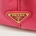 Prada 2Way Canvas Canapa Logo Tote Pink Small #3053 by Bolt Boutique