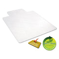 Alera All Day Use Non-Studded Chair Mat for Hard Floors, 36 x 48, Lipped, Clear