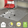 deflecto EconoMat Occasional Use Chair Mat, Low Pile Carpet, Roll, 36 x 48, Lipped, Clear