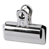 Universal Bulldog Clips, Large, Nickel, 12/Pack