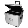 Vaultz Locking Mobile File Chest with Electronic Digital Lock, Letter/Legal Files, 14.5" x 16.25" x 14.25", Silver