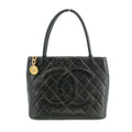 Chanel Matelasse Lambskin Black Medallion Reprint Tote Bag 6 Series #3056 by Bolt Boutique