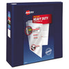 Avery Heavy-Duty View Binder with DuraHinge and Locking One Touch EZD Rings, 3 Rings, 4" Capacity, 11 x 8.5, Navy Blue