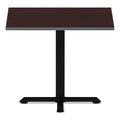 Alera Reversible Laminate Table Top, Square, 35.38w x 35.38d, Medium Cherry/Mahogany