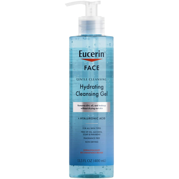 Eucerin Cleansing Gel, Hydrating, Face 13.5 Fl Oz by Pasteur Pharmacy