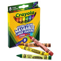 Crayola Ultra-Clean Washable Crayons, Large, 8 Colors/Box