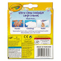 Crayola Ultra-Clean Washable Crayons, Large, 8 Colors/Box