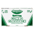 Crayola Crayons and Markers Combo Classpack, Eight Colors, 256/Set