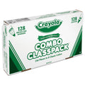 Crayola Crayons and Markers Combo Classpack, Eight Colors, 256/Set