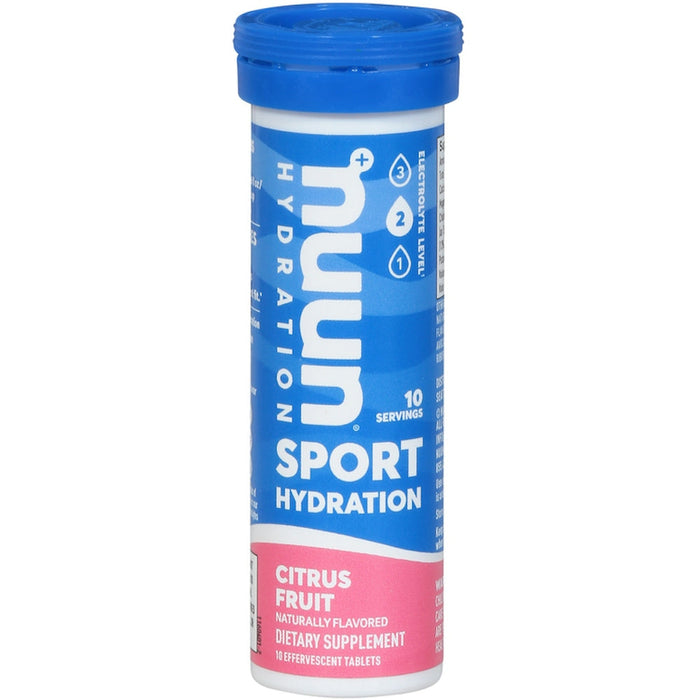 Nuun Sport Electrolyte Hydration Tablets, Citrus Fruit, 10 Count by Pasteur Pharmacy