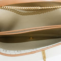 Christian Dior Honeycomb Canvas Chain Shoulder Bag Beige Brown Gold Hardware #3060 by Bolt Boutique