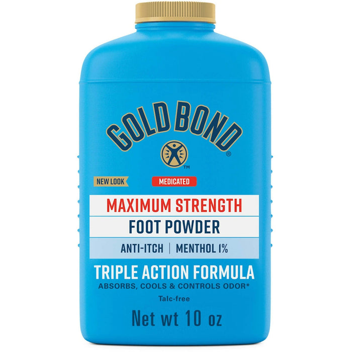 Gold Bond Foot Powder, Maximum Strength, Medicated 10 Oz by Pasteur Pharmacy