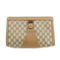 Gucci GG Supreme Web Sherry Line Clutch Bag Beige #3061 by Bolt Boutique
