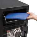 FireKing Depository Security Safe, 2.72 cu ft, 24w x 13.4d x 10.83h, Black