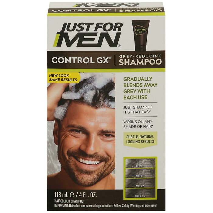 Just For Men Control GX Grey Reducing Hair Color Shampoo - 4 Fl Oz by Pasteur Pharmacy