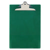 Saunders Recycled Plastic Clipboard with Ruler Edge, 1" Clip Capacity, Holds 8.5 x 11 Sheets, Green