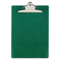 Saunders Recycled Plastic Clipboard with Ruler Edge, 1" Clip Capacity, Holds 8.5 x 11 Sheets, Green